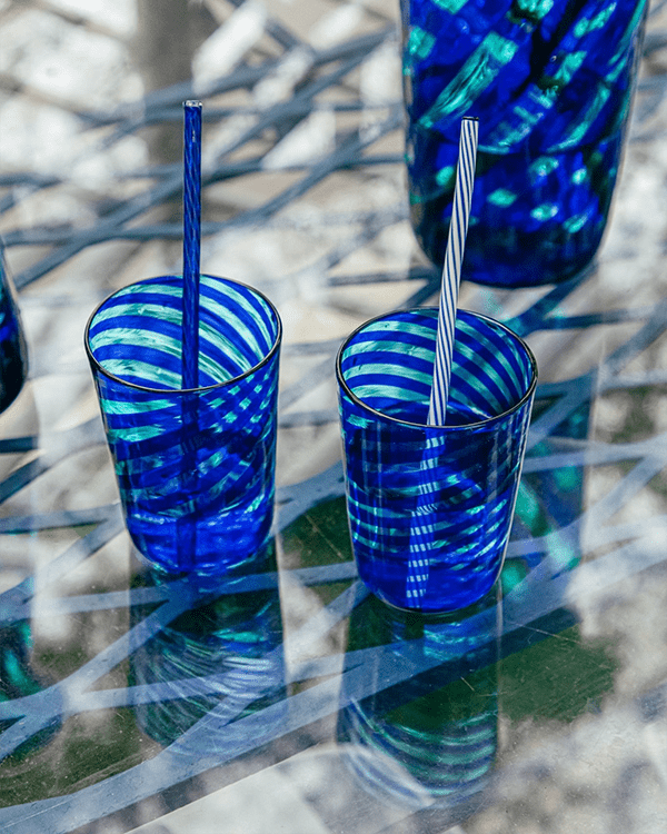 Bianca Striped Straws - BluScarpa