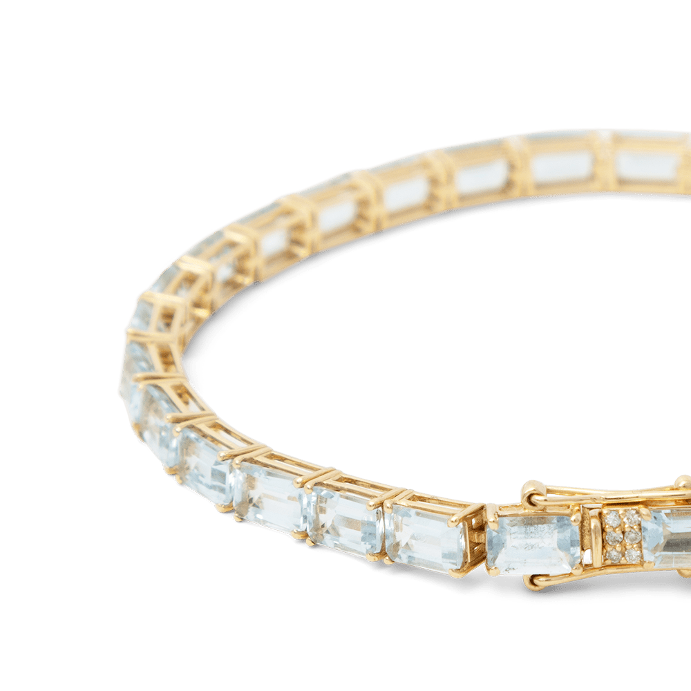 Blu Aquamarine Tennis Bracelet - 15 carats - BluScarpa