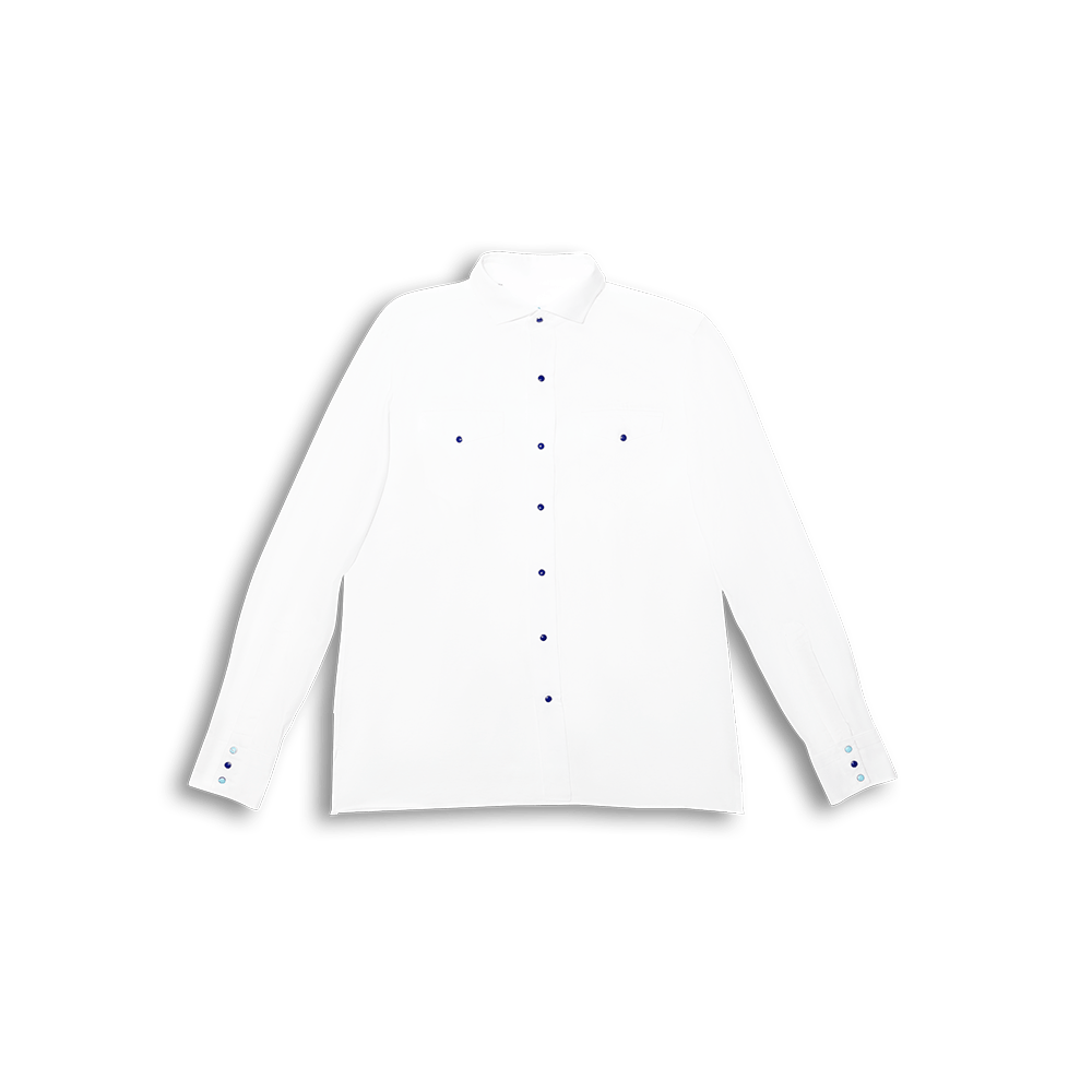 Camicia L'Avvocato Chambray Bianco - BluScarpa