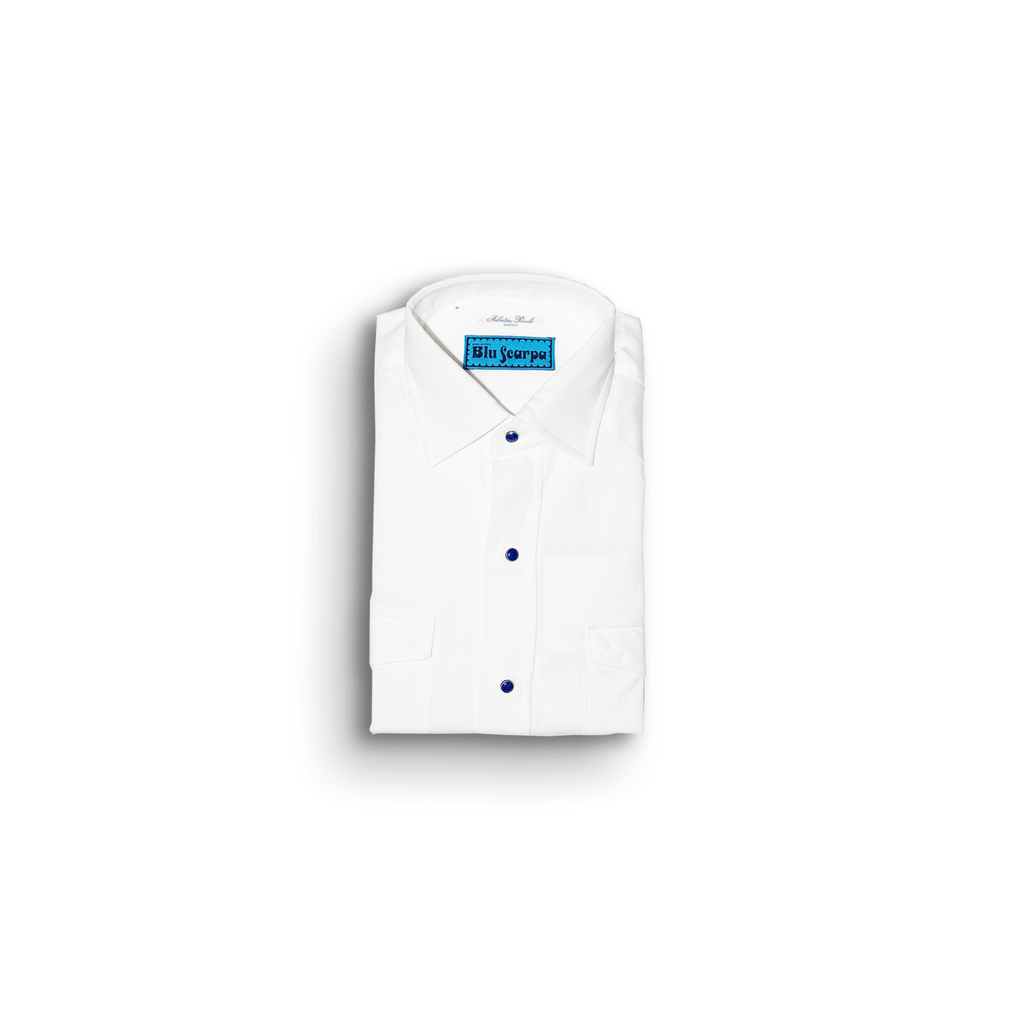 Camicia L'Avvocato Chambray Bianco - BluScarpa