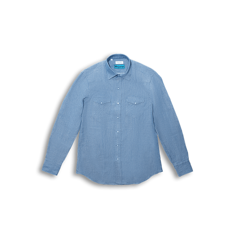 Camicia L'Avvocato Chambray Denim - BluScarpa