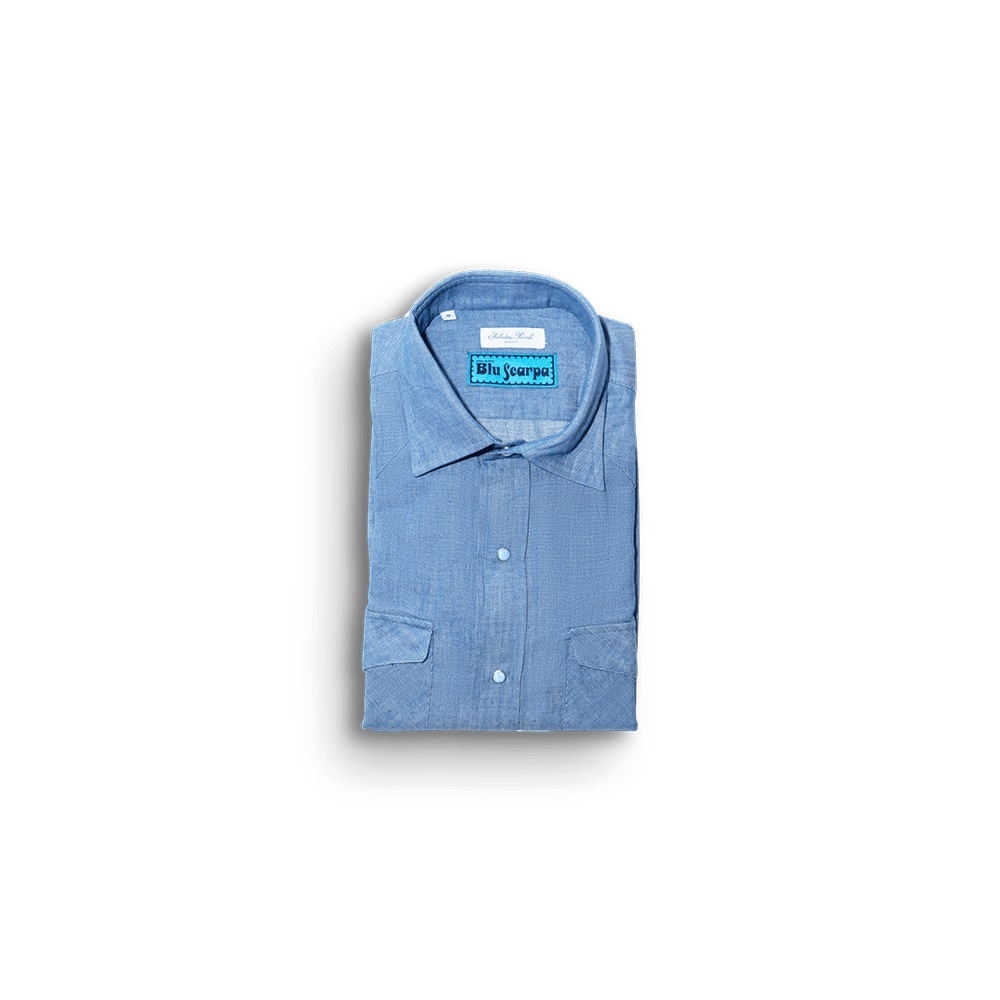 Camicia L'Avvocato Chambray Denim - BluScarpa