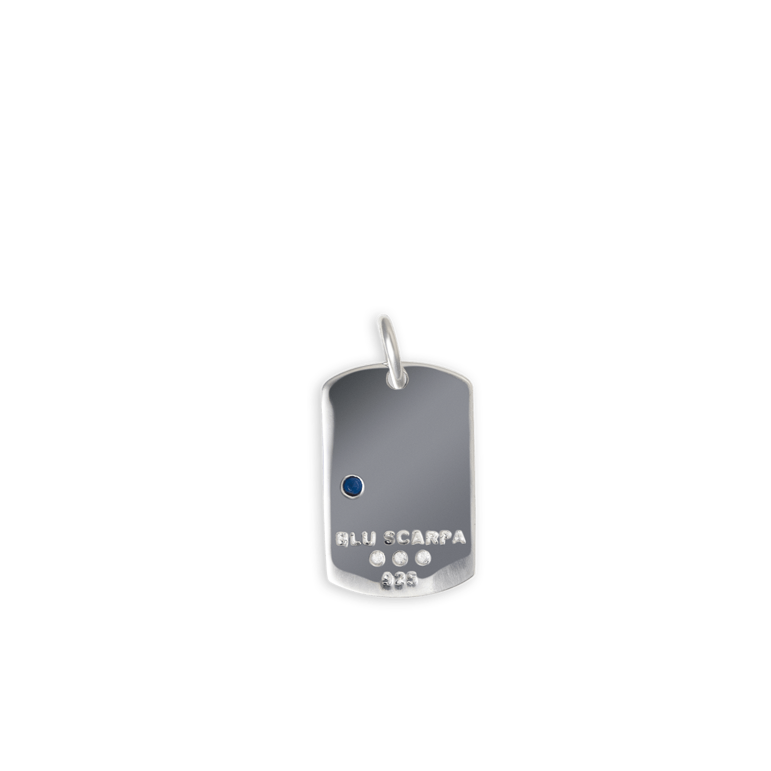 Dog Tag Pendant Sterling Silver - BluScarpa