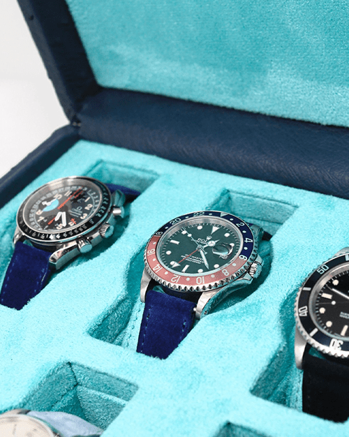 Exotic Ostrich Leather Watch Box - BluScarpa