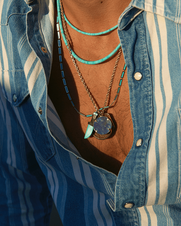 Heishi Bead Necklace - 20.5" - BluScarpa