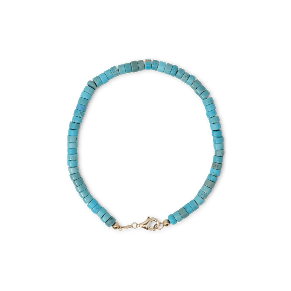 Heishi Turquoise Bracelet - 7" - BluScarpa