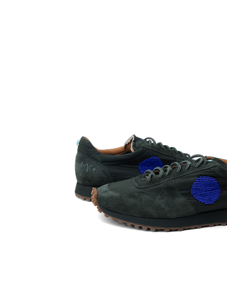 La Verde Perline Runner Sneakers – BluScarpa