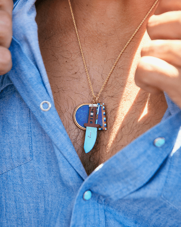Lapis Moneta Pendant - BluScarpa