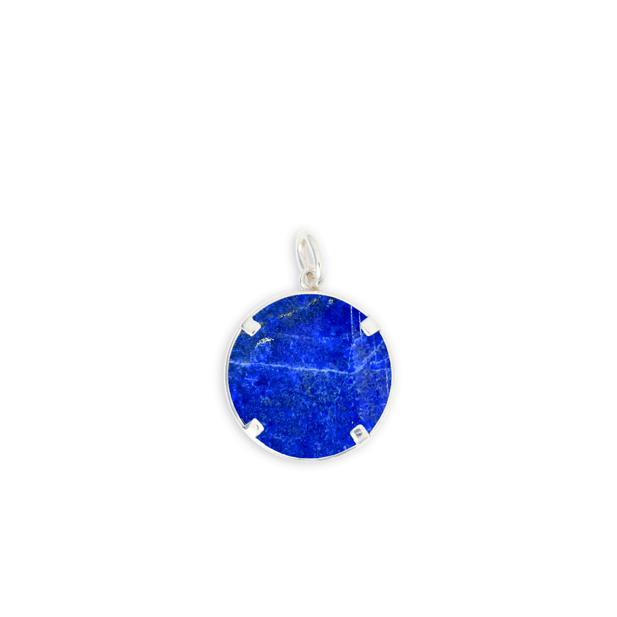 Lapis Moneta Pendant Sterling Silver - BluScarpa