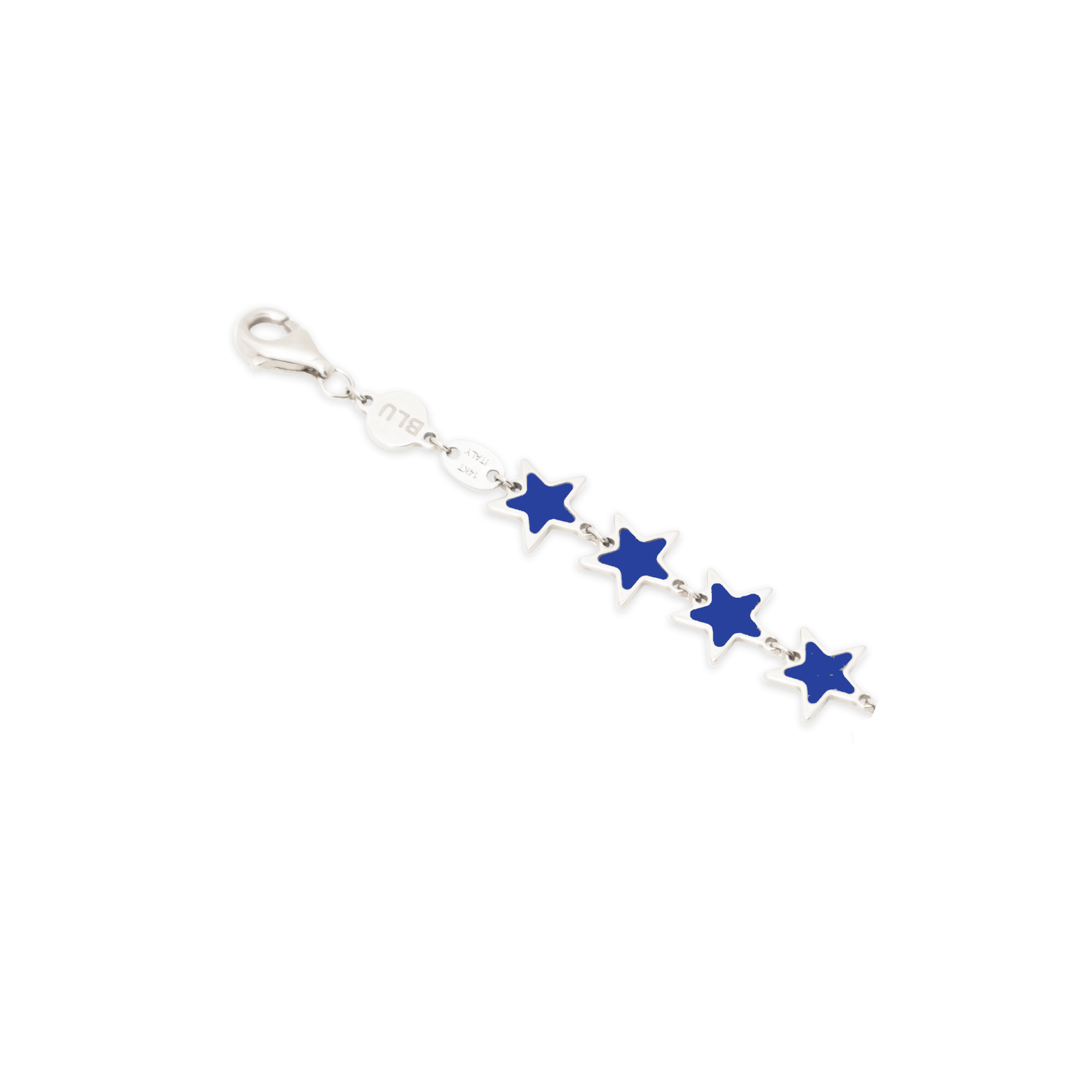 Lapis Star Bracelet 14K White Gold - BluScarpa