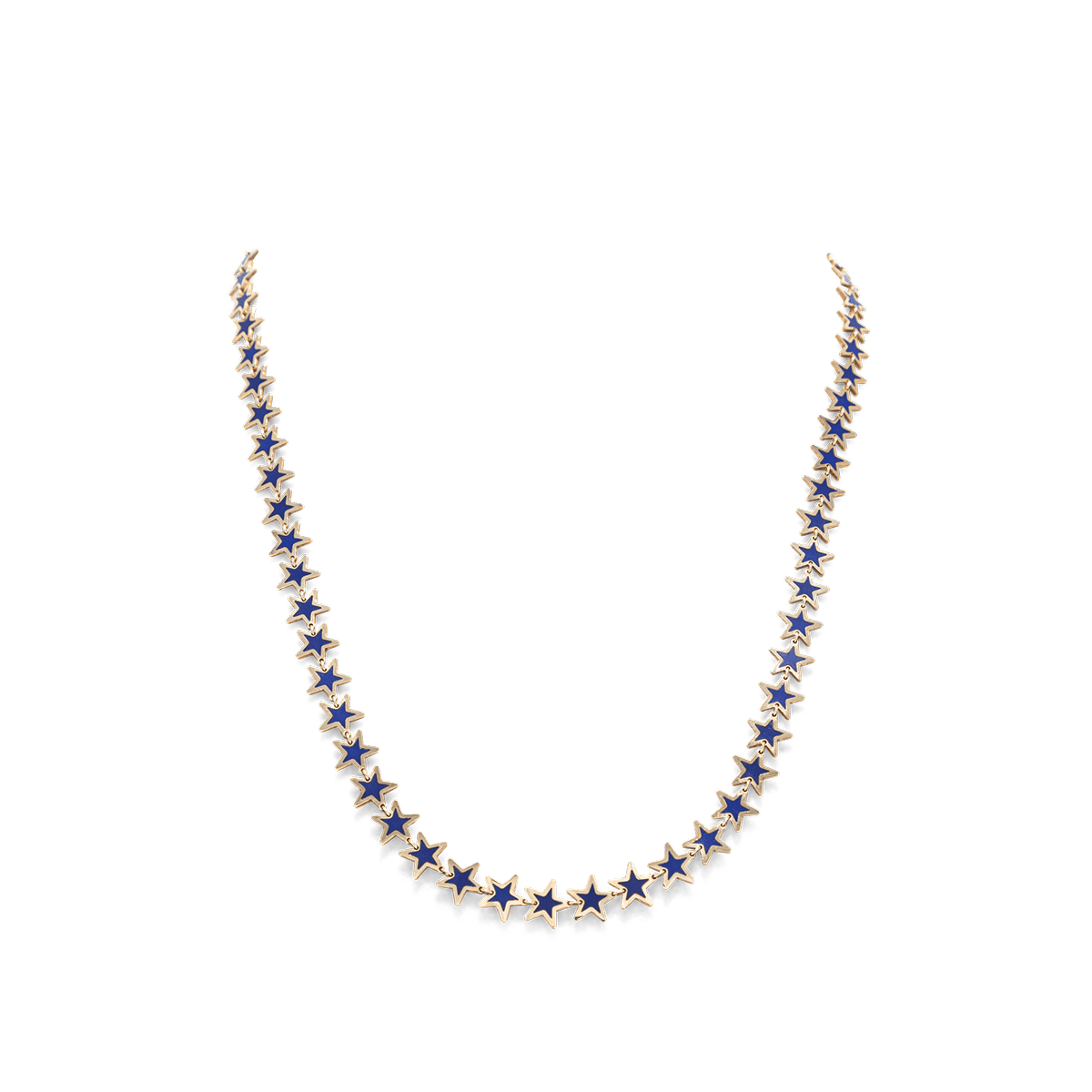 Lapis Star Necklace 14K Yellow Gold - BluScarpa