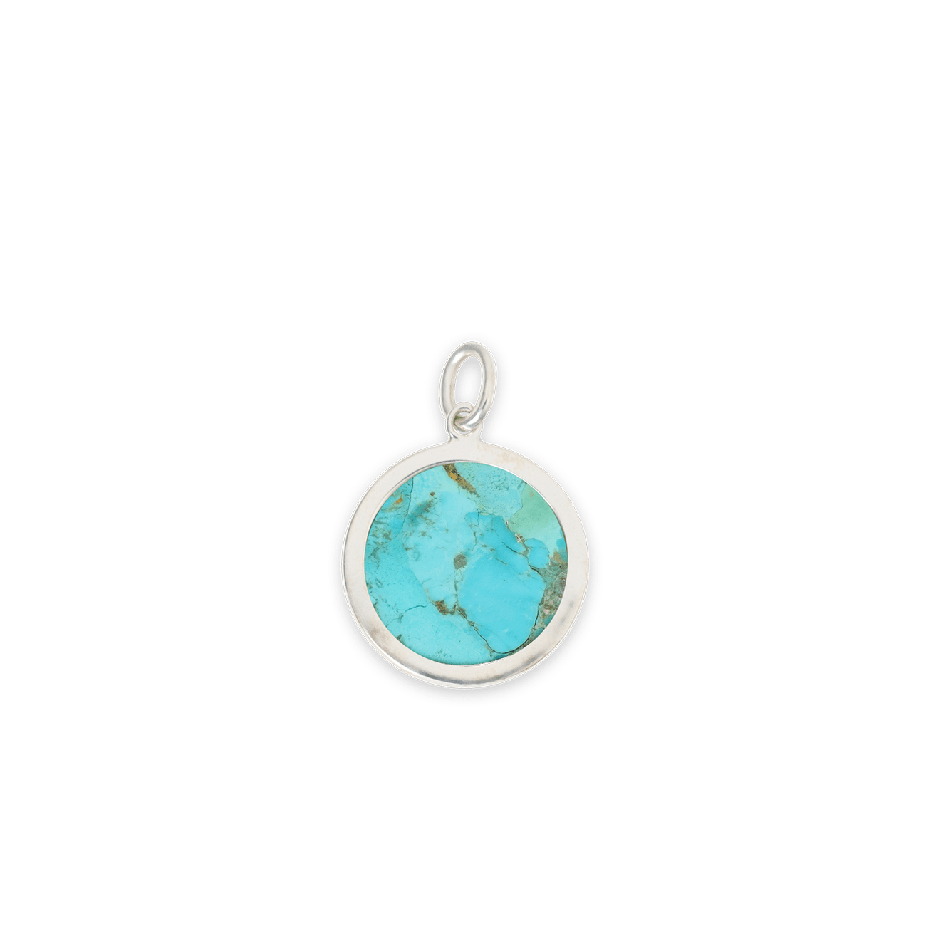 Malachite and Turquoise Moneta Pendant | 925 Sterling Silver - BluScarpa