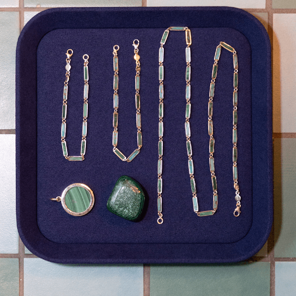 Malachite and Turquoise Moneta Pendant | 925 Sterling Silver - BluScarpa