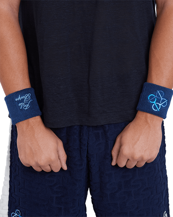 Navy Tennis Sweatbands Set - BluScarpa
