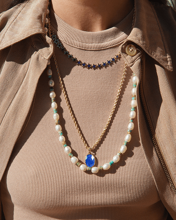 Signature Blue Sapphire Corda Necklace - 3MM /24" - BluScarpa