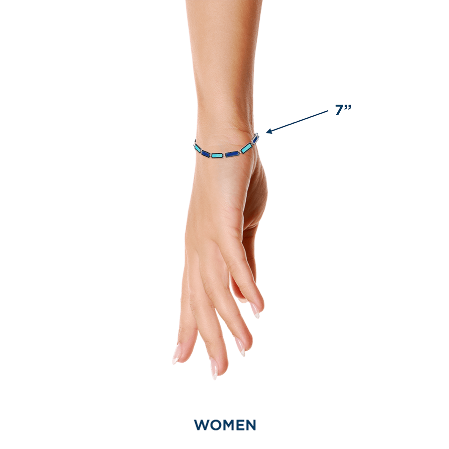 Two Tone Bar Bracelet 925 Sterling Silver - BluScarpa