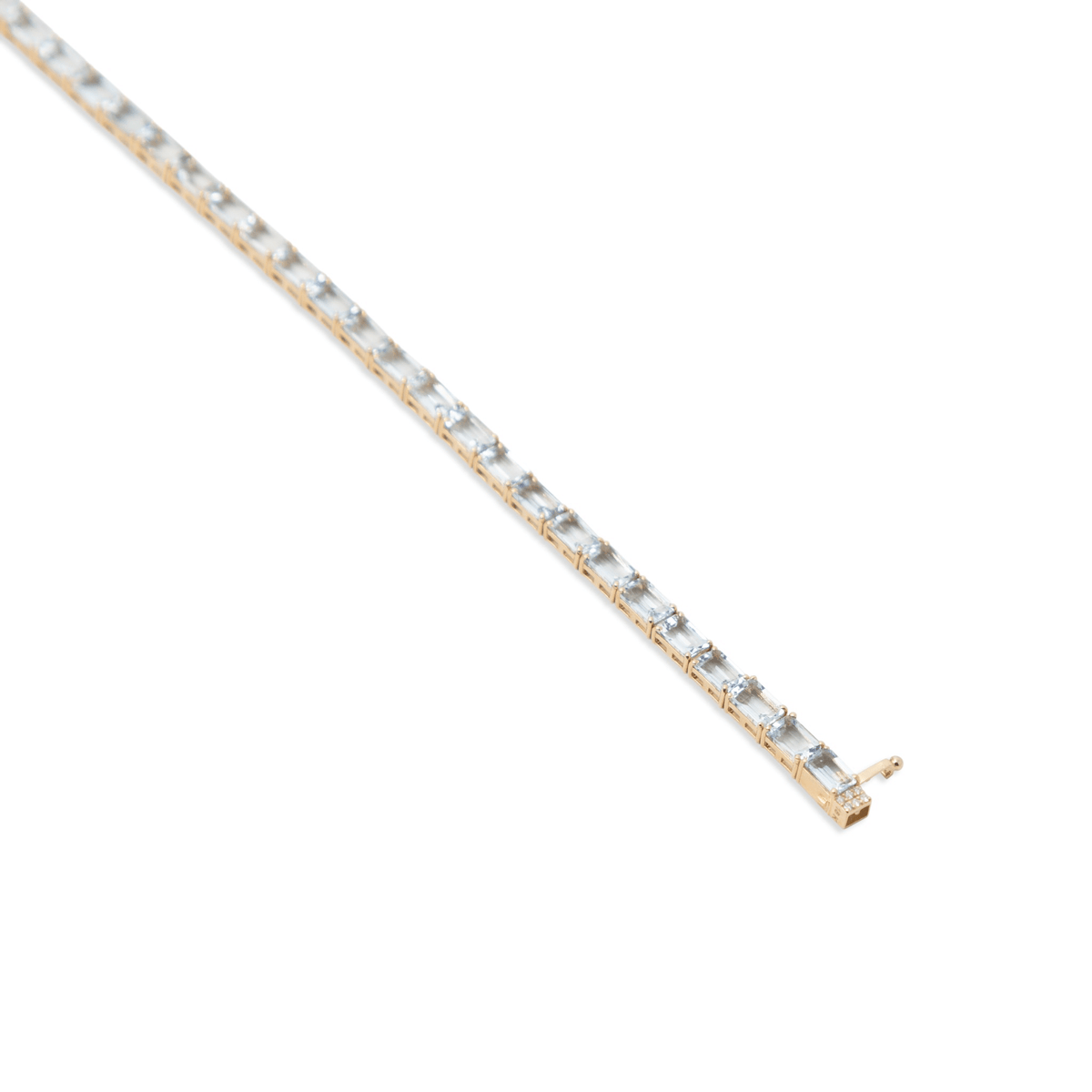 Blu Aquamarine Emerald-Cut Tennis Bracelet - 9 carats - BluScarpa