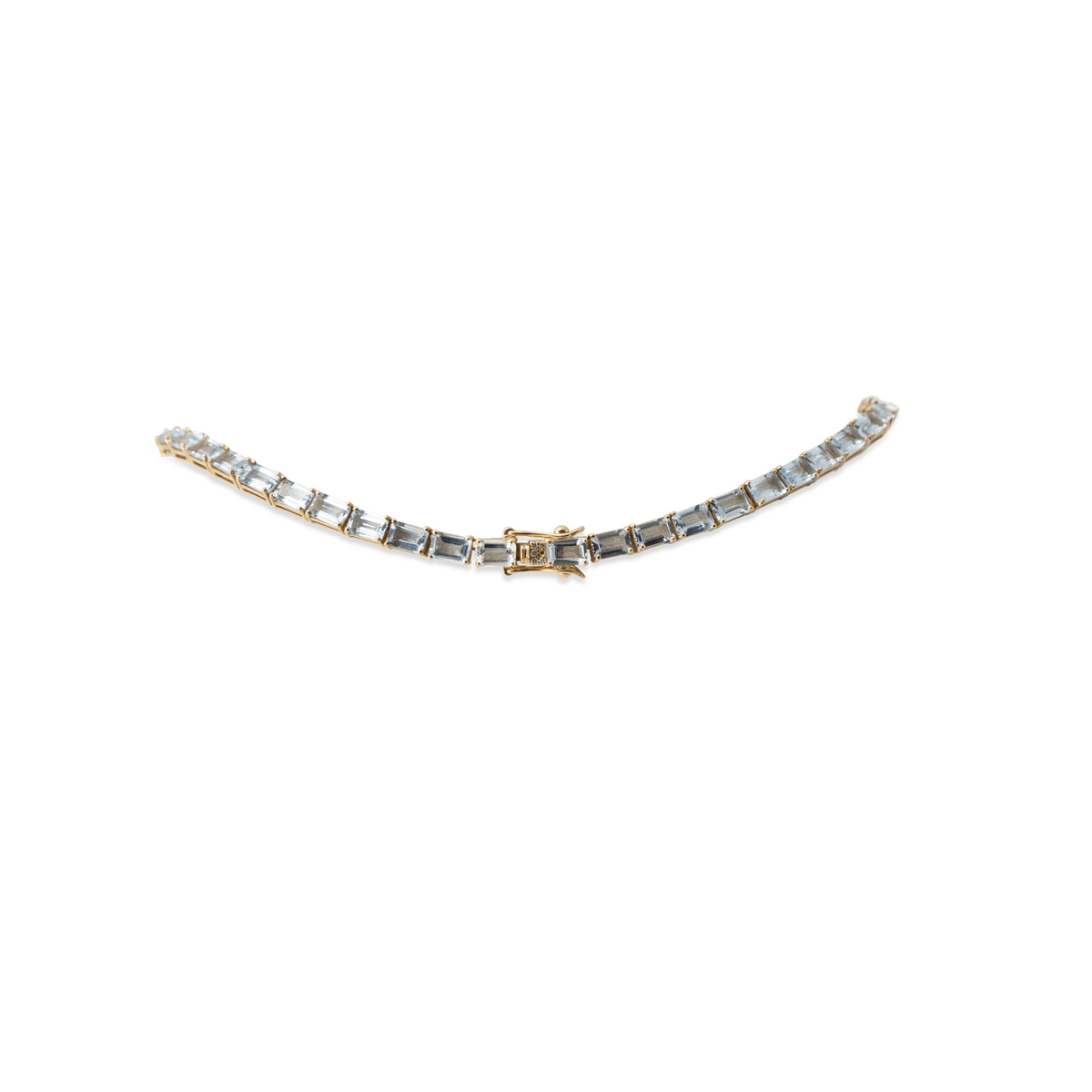 Blu Aquamarine Emerald-Cut Tennis Necklace - 45 carats - BluScarpa