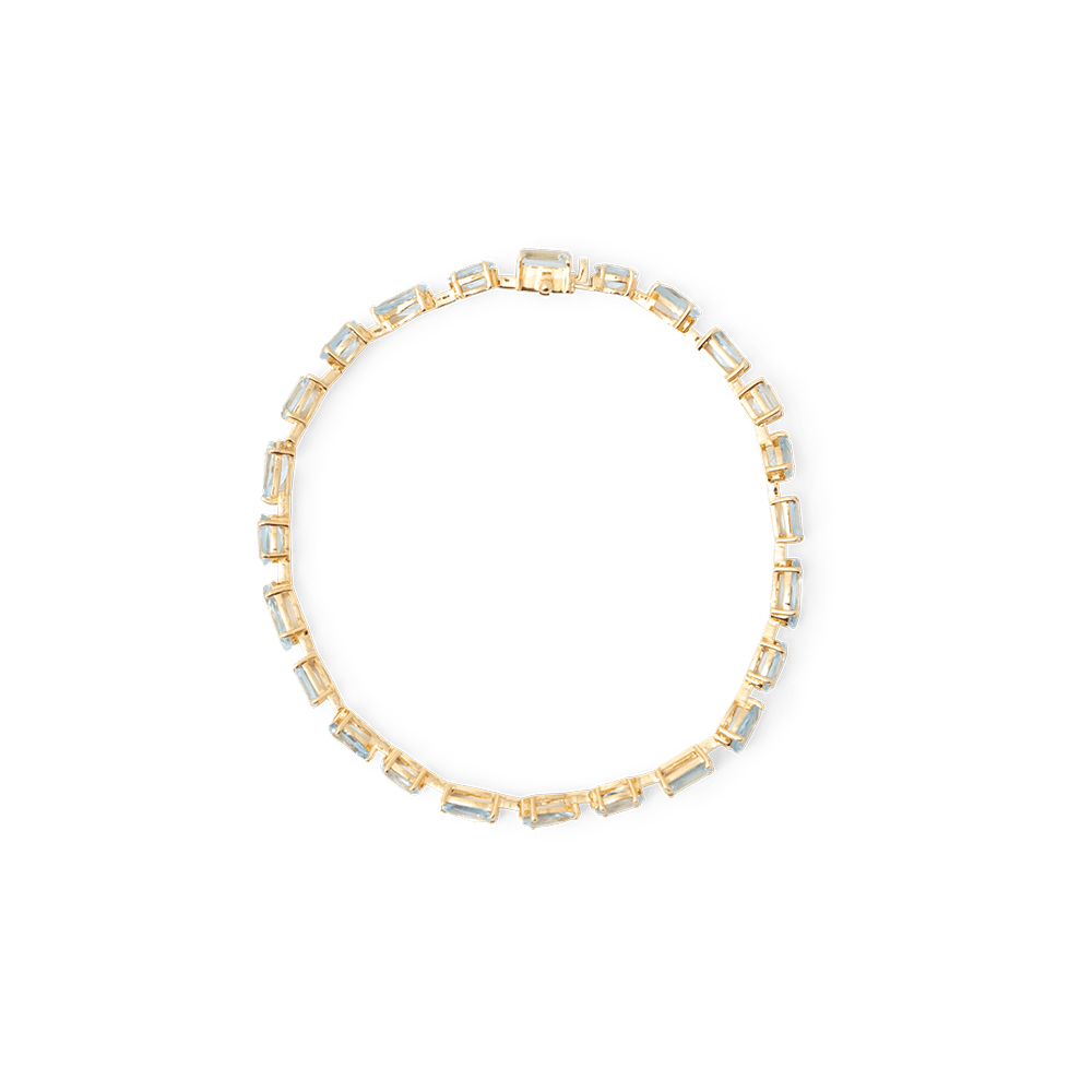 Blu Aquamarine Tear Drop Bracelet - 15 carats - BluScarpa