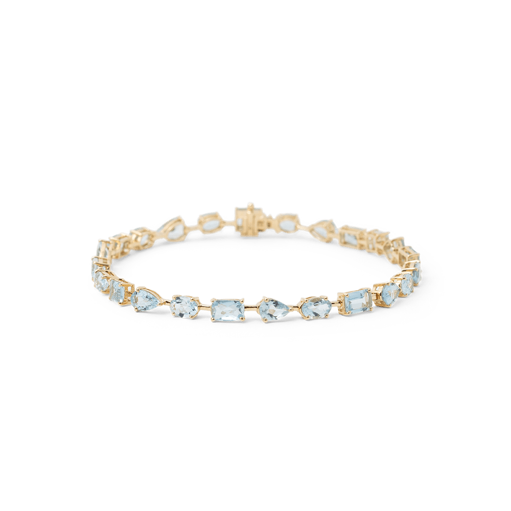 Blu Aquamarine Tear Drop Bracelet - 15 carats - BluScarpa
