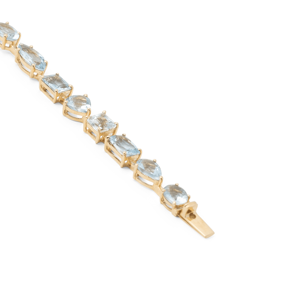 Blu Aquamarine Tear Drop Bracelet - 15 carats - BluScarpa