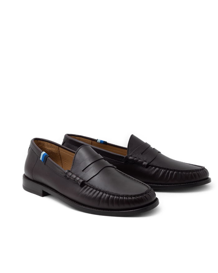 Blu Scarpa x Jake Woolf Burgundy College Loafers - BluScarpa