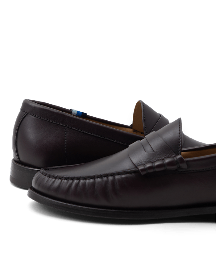 Blu Scarpa x Jake Woolf Burgundy College Loafers - BluScarpa