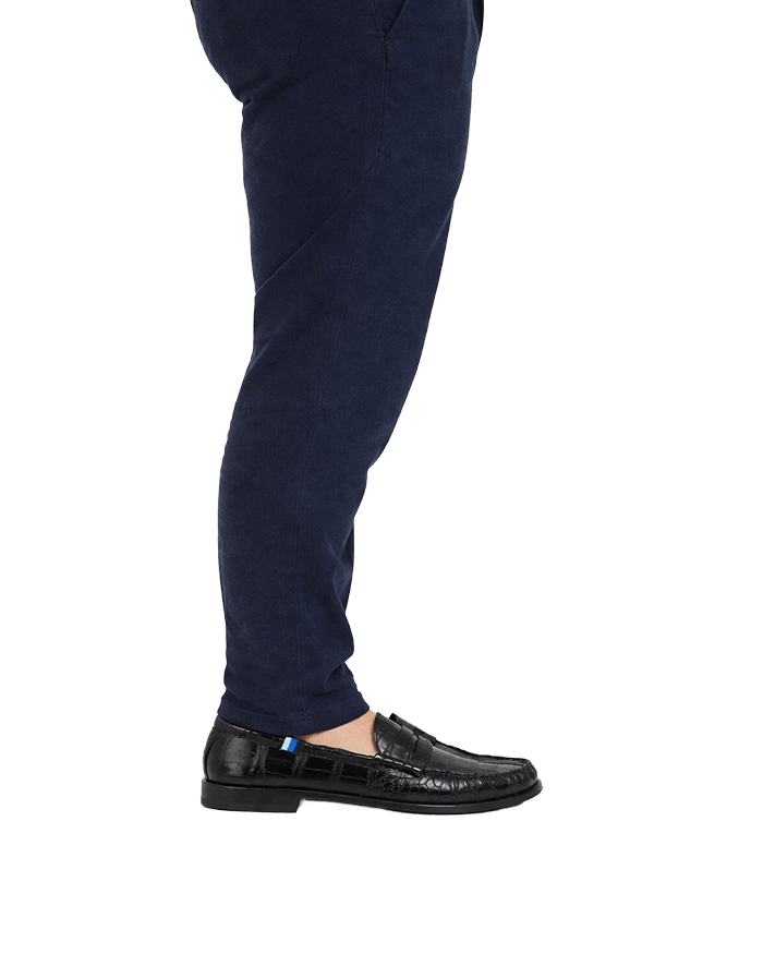 Blu Scarpa x Jake Woolf Crocodile Nero College Loafers - BluScarpa