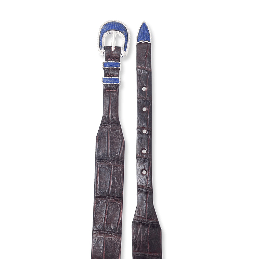 BLU SCARPA X JAKE WOOLF Santa Fe Ranger Alligator Belt - BluScarpa