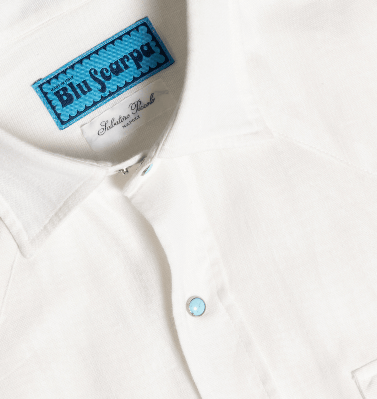 Camicia L'Avvocato Chambray Bianco - BluScarpa