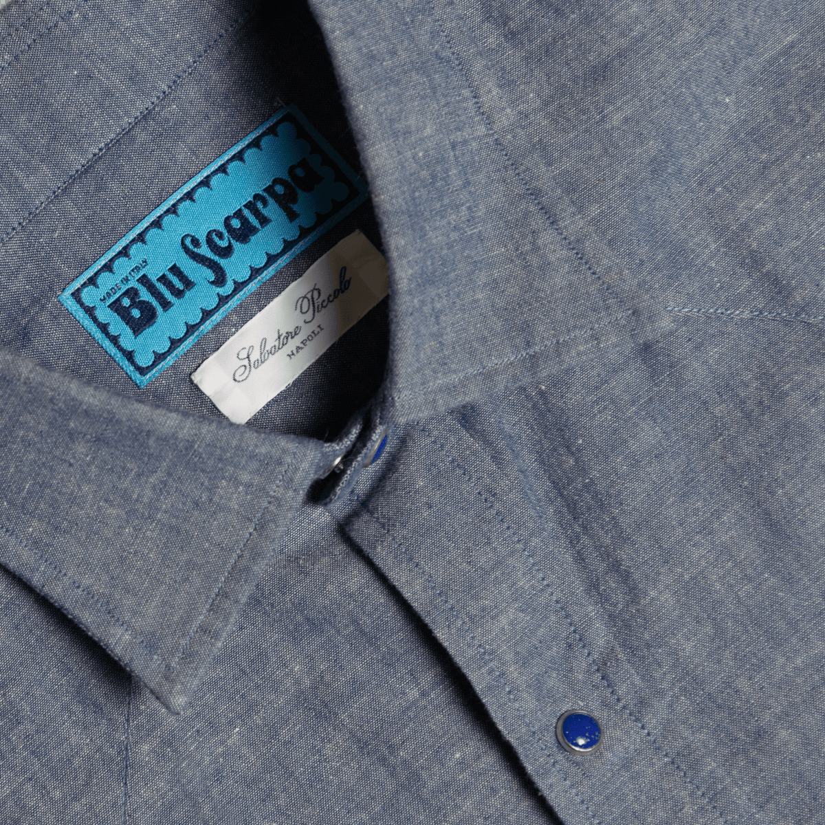 Camicia L'Avvocato Chambray Dark Denim - BluScarpa