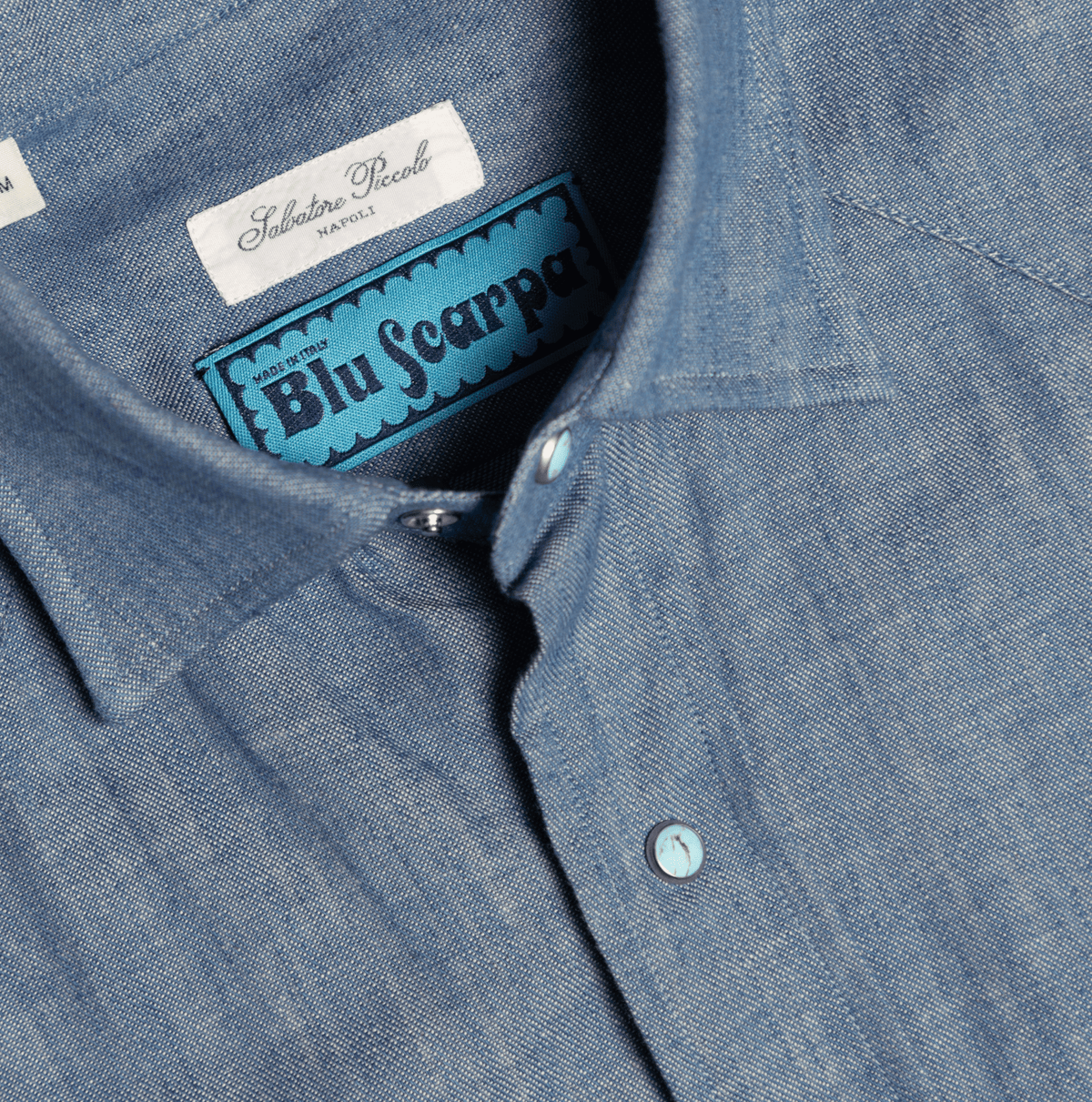 Camicia L'Avvocato Chambray Denim - BluScarpa
