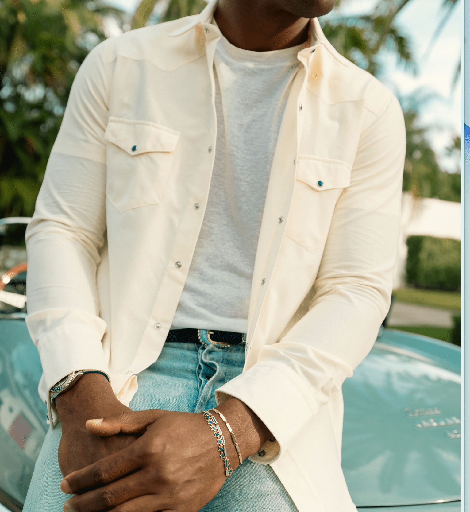 Camicia L'Avvocato Chambray Yellow Denim - BluScarpa