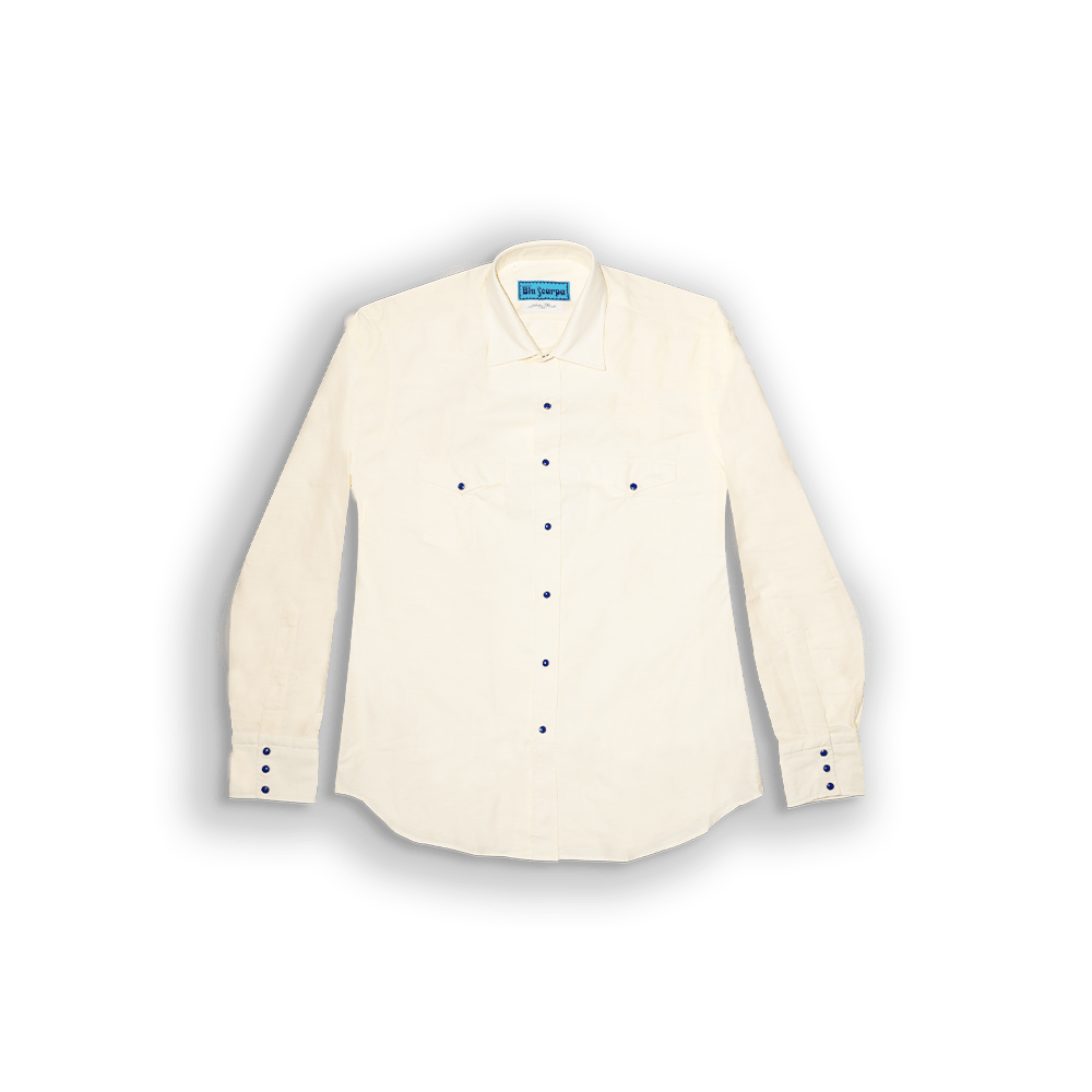 Camicia L'Avvocato Chambray Yellow Denim - BluScarpa