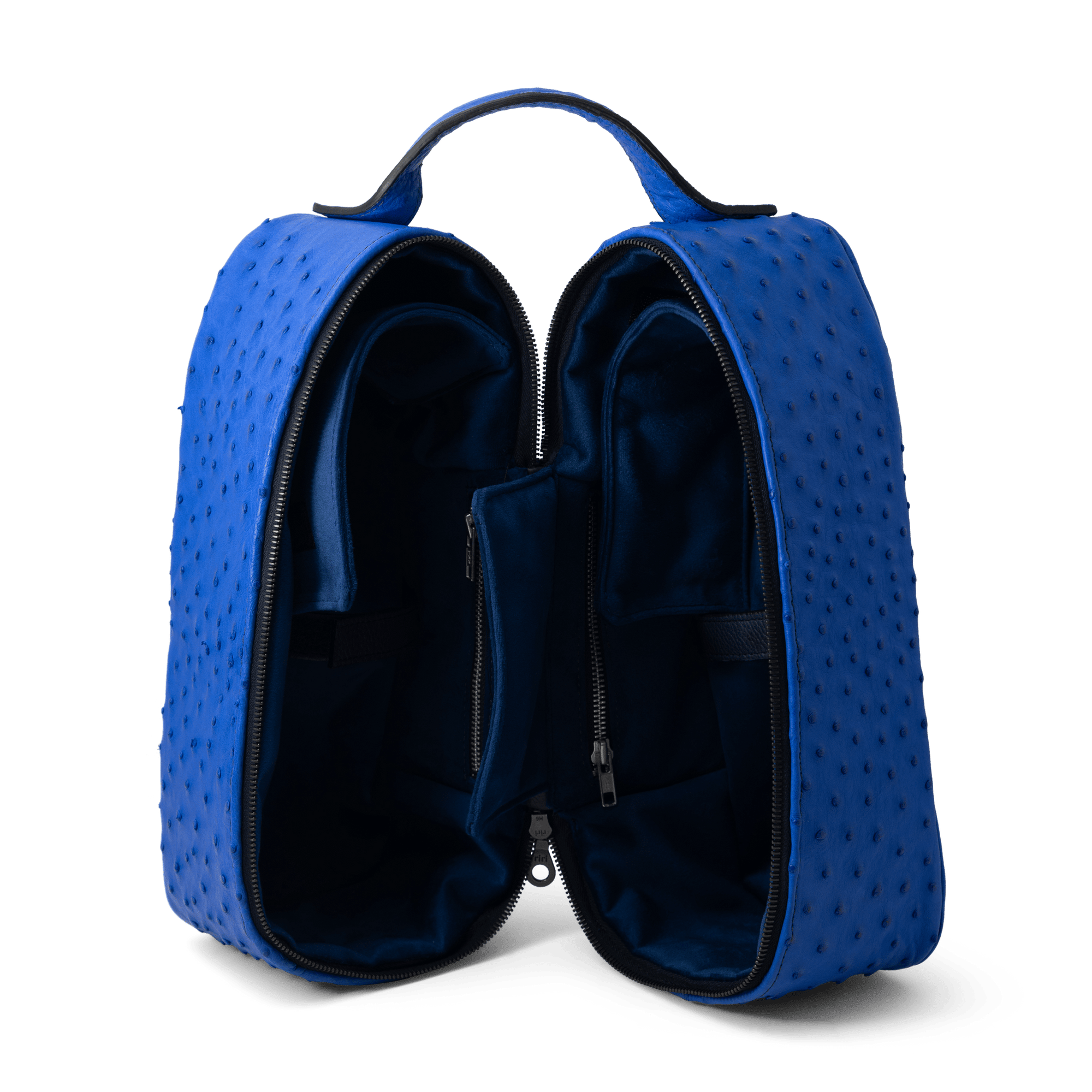 Cobalt Ostrich Vino Transporter - BluScarpa