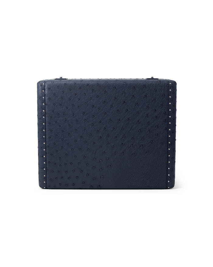 Exotic Ostrich Leather Watch Box - BluScarpa