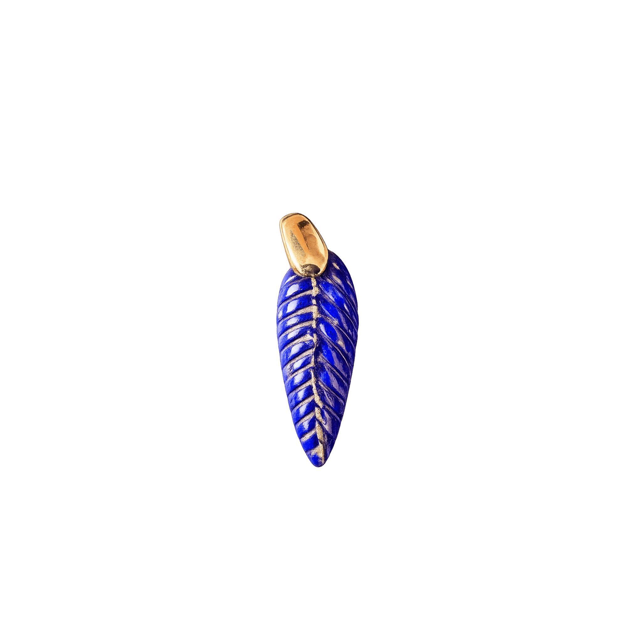 Feather Lapis Pendant - BluScarpa