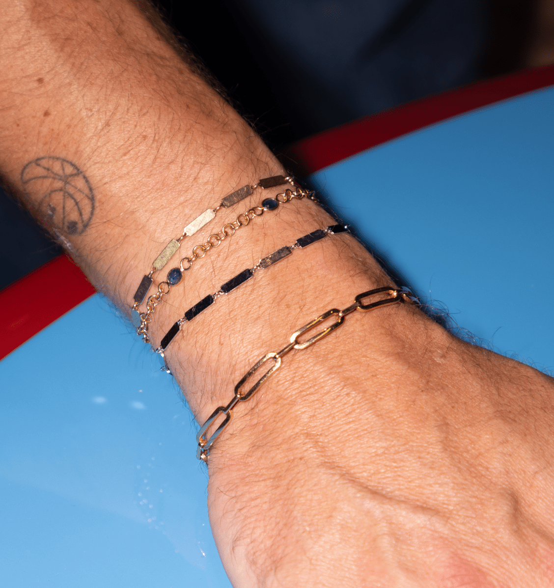 Full Bar Bracelet 14K White Gold - BluScarpa