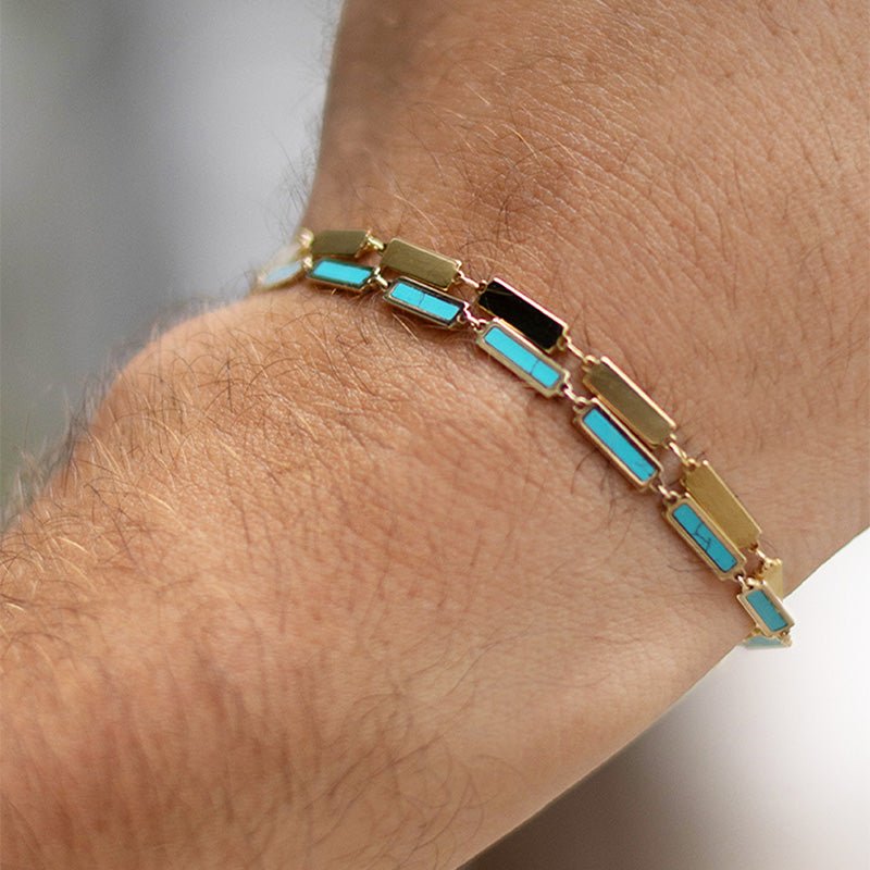 Full Bar Bracelet 14K Yellow Gold - BluScarpa