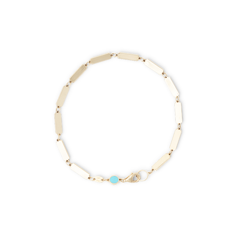 Full Bar Bracelet 14K Yellow Gold - BluScarpa
