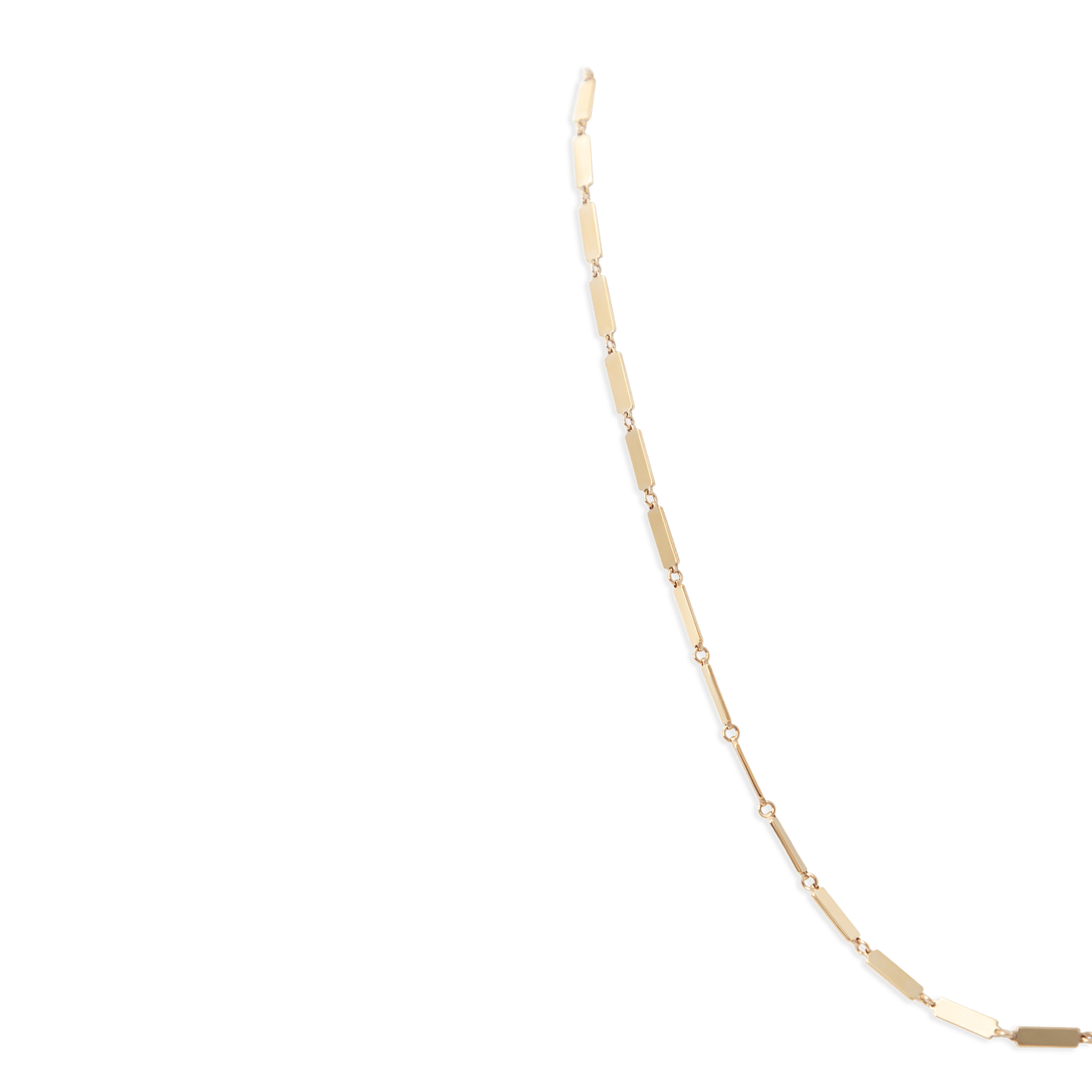 Full Bar Necklace 14K Yellow Gold - BluScarpa