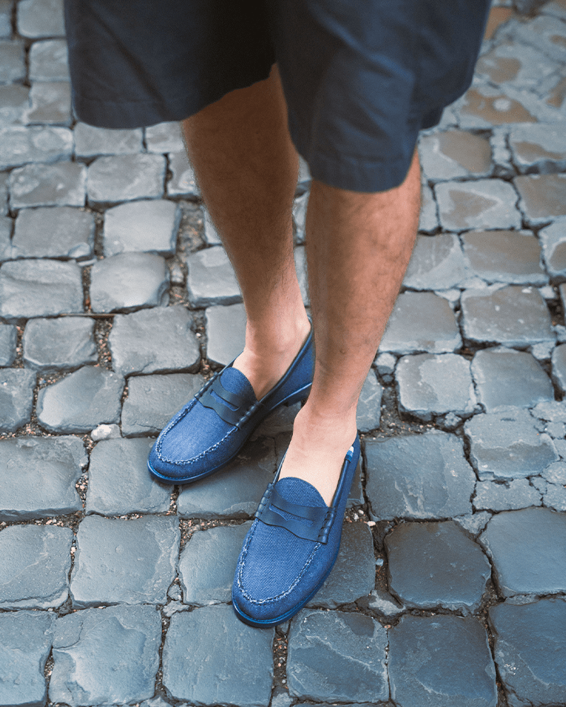La Estate Italiana College Loafers - BluScarpa