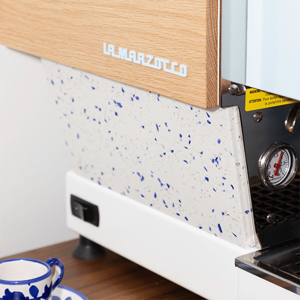 La Marzocco Linea Mini X Blu Scarpa Art Deco Coffee Machine - BluScarpa
