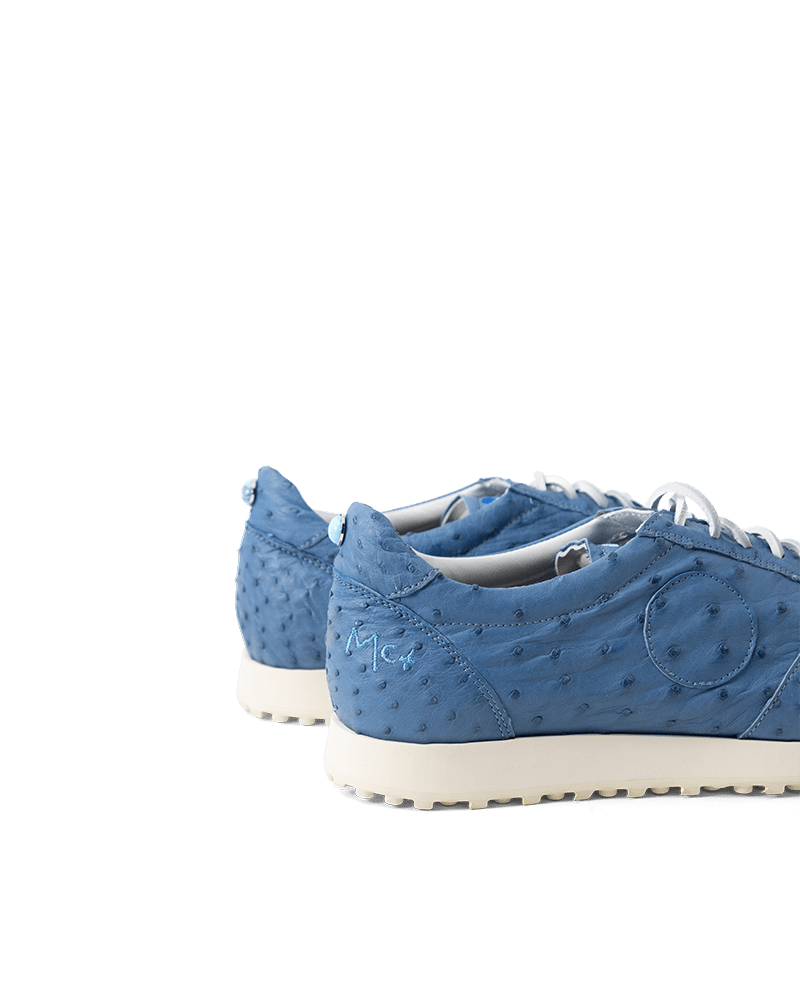 La Ostrich Indigo Runner Sneakers - BluScarpa