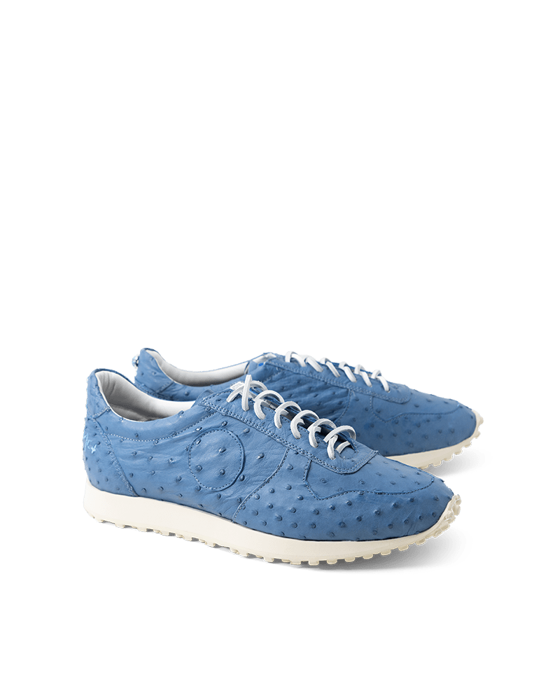 La Ostrich Indigo Runner Sneakers - BluScarpa