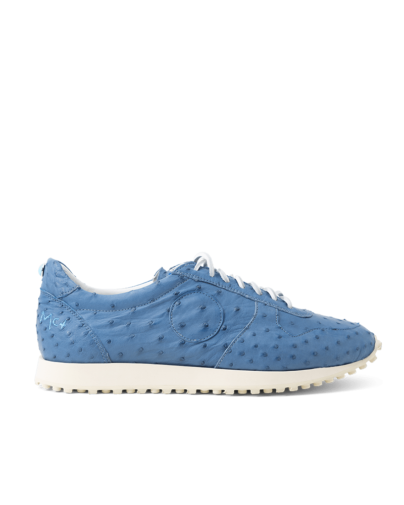 La Ostrich Indigo Runner Sneakers - BluScarpa