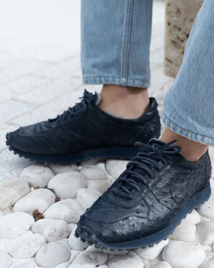 La Ostrich Navy Runner - BluScarpa