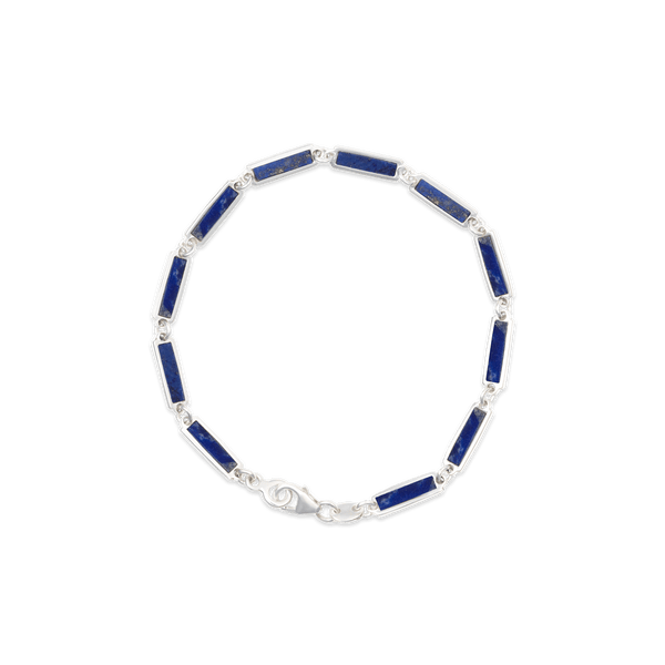 Lapis Bar Bracelet 925 Sterling Silver – BluScarpa