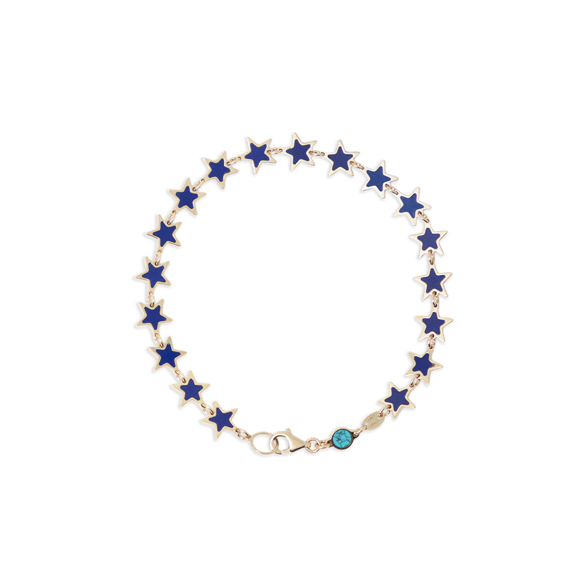 Lapis Star Bracelet 14K Yellow Gold