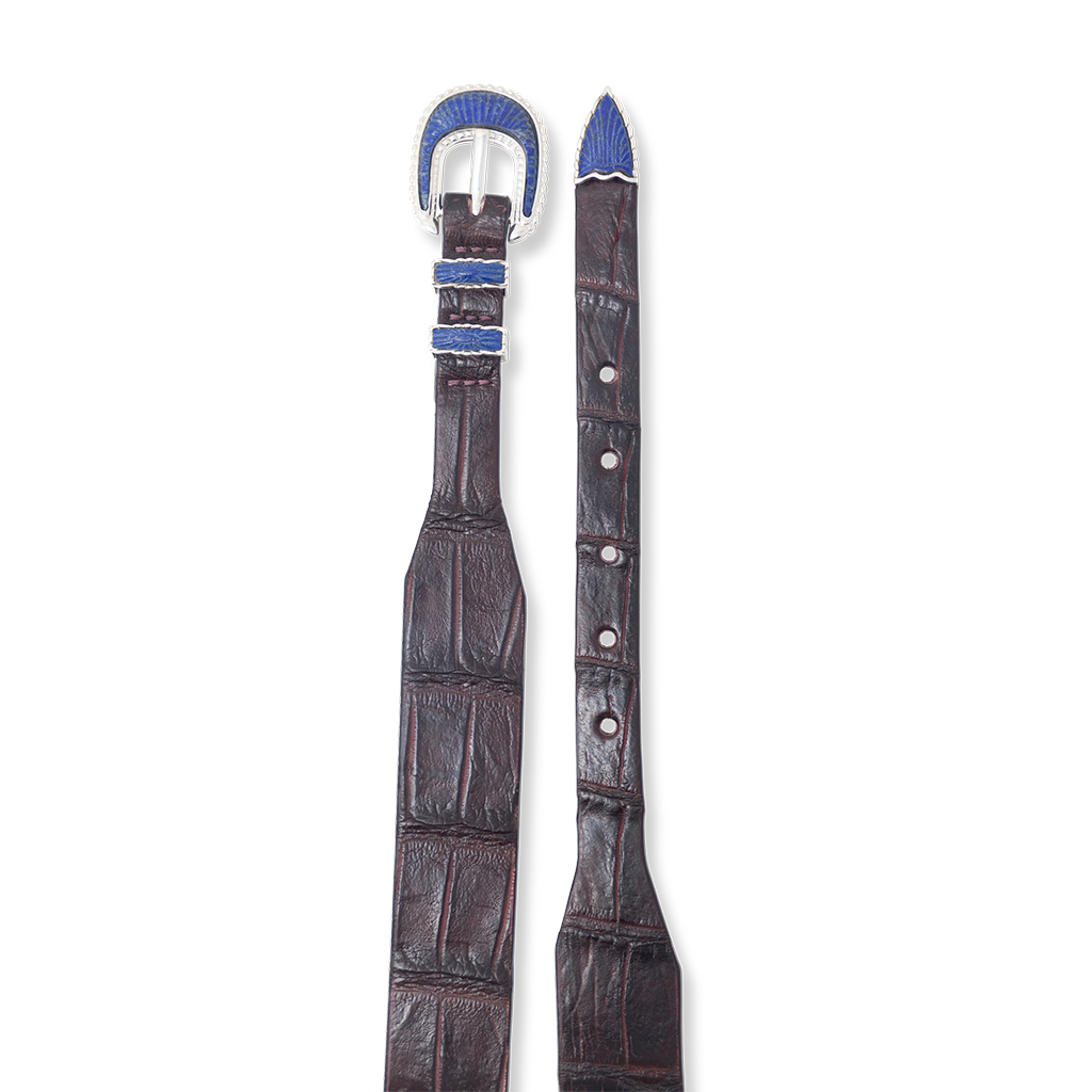 BLU SCARPA X JAKE WOOLF Santa Fe Ranger Alligator Belt